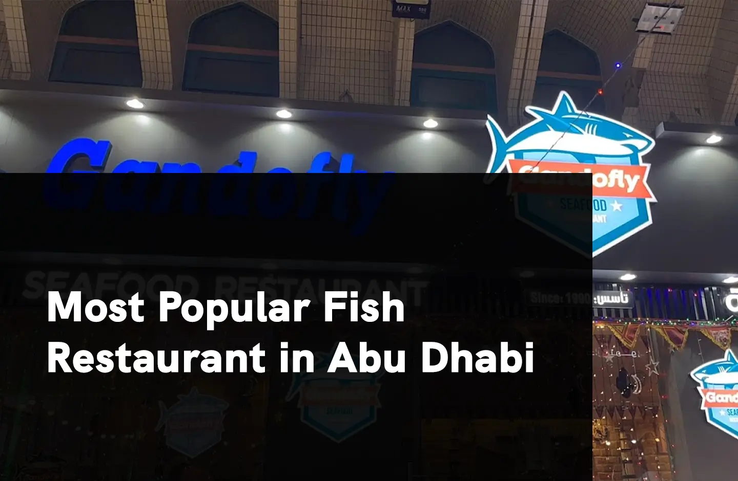 Most Popular Fish Restaurant in Abu Dhabi